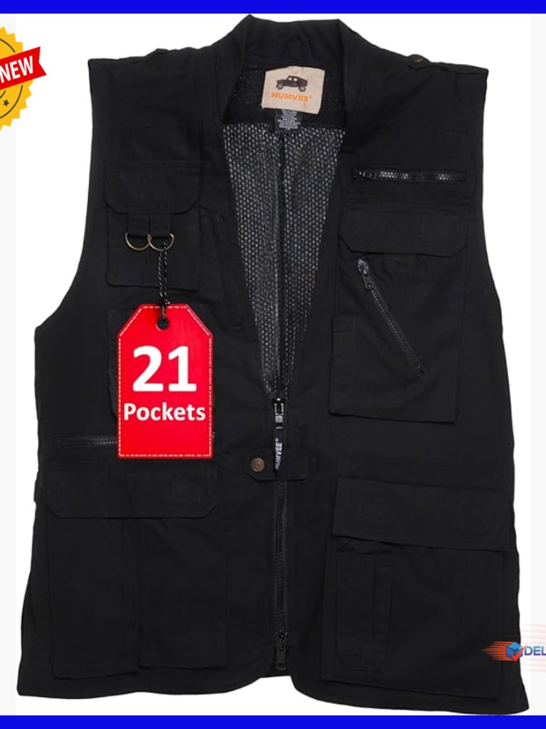 Tactical Utility Vest With 21 Pockets For Travel & Outdoor Adventures